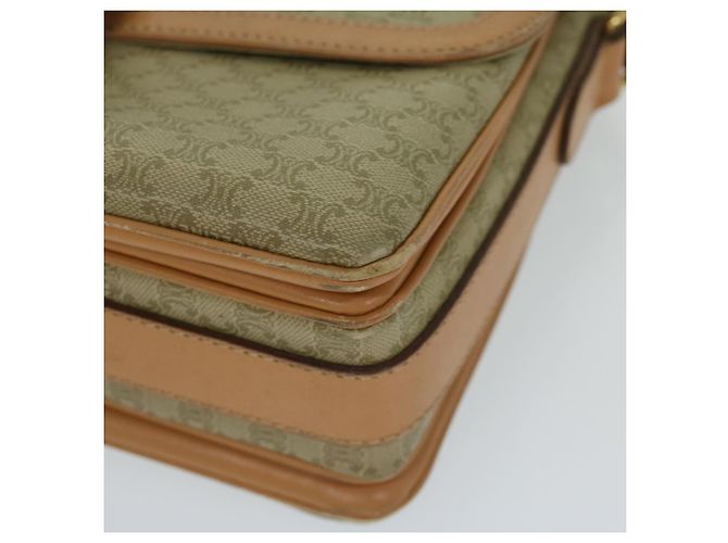 Céline CELINE Borsa a tracolla in tela macadam Beige Auth yk11025 - vista 9