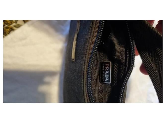 Borsa Prada Grigio scuro in tessuto Grigio antracite - vista 2