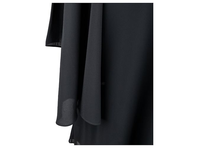 Autre Marque Collection Privée Chiffon-Kleid-Set Schwarz - Ansicht 3