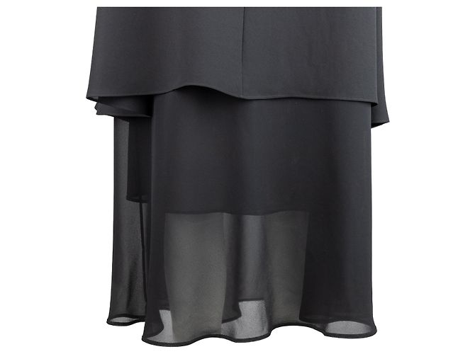 Autre Marque Collection Privée Chiffon-Kleid-Set Schwarz - Ansicht 4