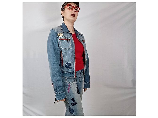 Byblos blu Jeansjacke Streetstyle Blau - Ansicht 6