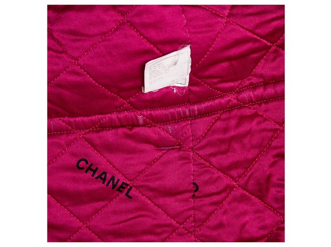 AH1994 Parka Chanel FR38 Oversize FW1994 Parka de seda rosa US8 - vista 7