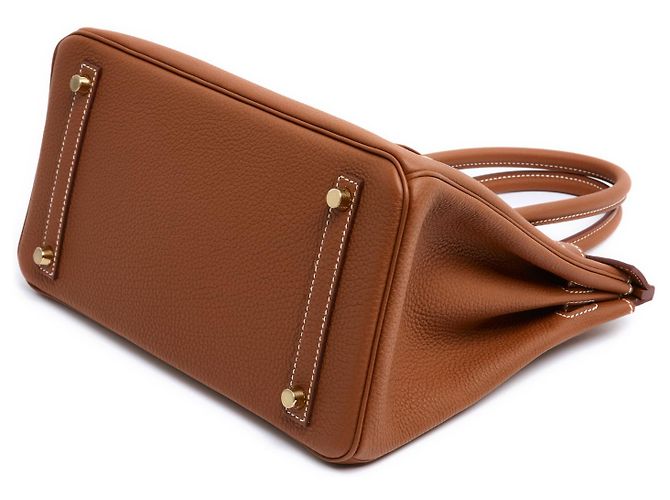 Hermès Birkin 30 Oro Oro 2024 Set Completo Caramello - vista 9