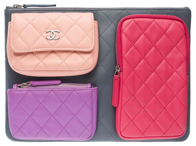 Borsa CHANEL in Pelle Multicolor - 101758 Multicolore - vista 3