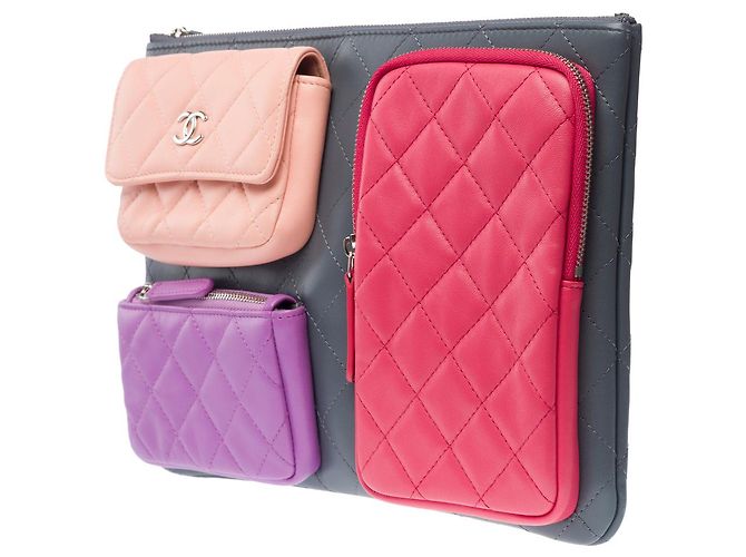 Borsa CHANEL in Pelle Multicolor - 101758 Multicolore - vista 5