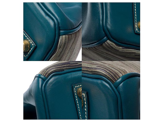 Hermès HERMES BIRKIN BAG 35 in Blue Canvas - 101753 - view 11