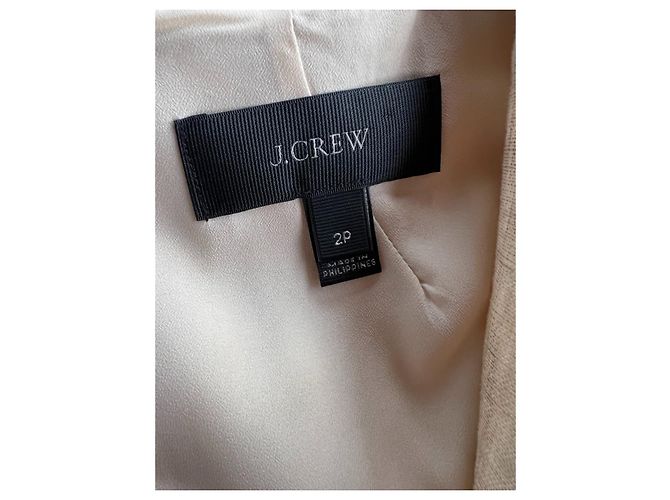 J.Crew Minikleid aus Leinen Creme Roh - Ansicht 4