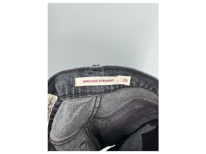 Pantalones Levi's T.US 26 Algodón Gris - vista 4