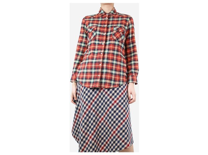 Masscob Camisa algodón cuadros roja - talla M - vista 3