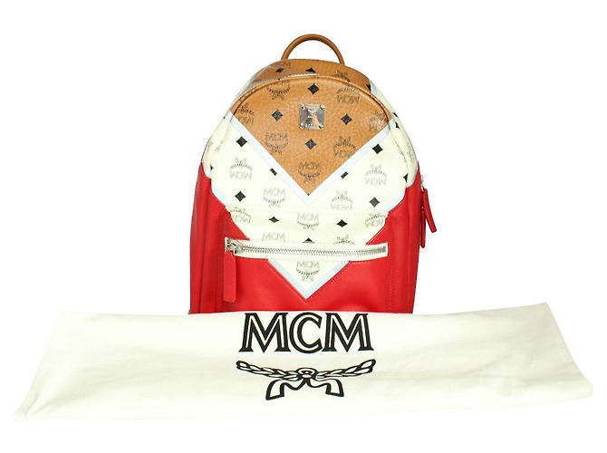 MCM Three Color Backpack Multiple colors - view 9