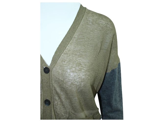 Dries Van Noten Cardigan grigio e marrone - vista 4
