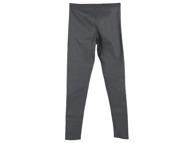 Leggings Rick Owens em couro cinza - vista 3