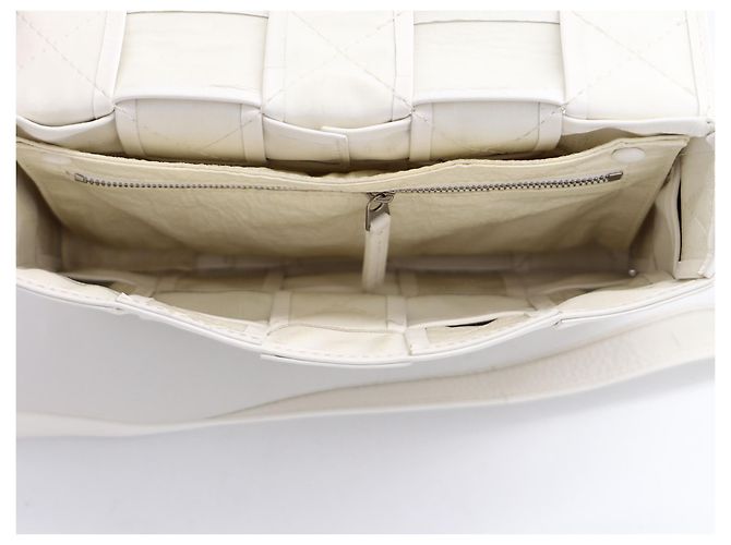 Borsa Cassette Bottega Veneta in Pelle di vitello Bianca Bianco - vista 6