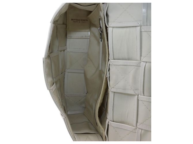 Borsa Cassette Bottega Veneta in Pelle di vitello Bianca Bianco - vista 7