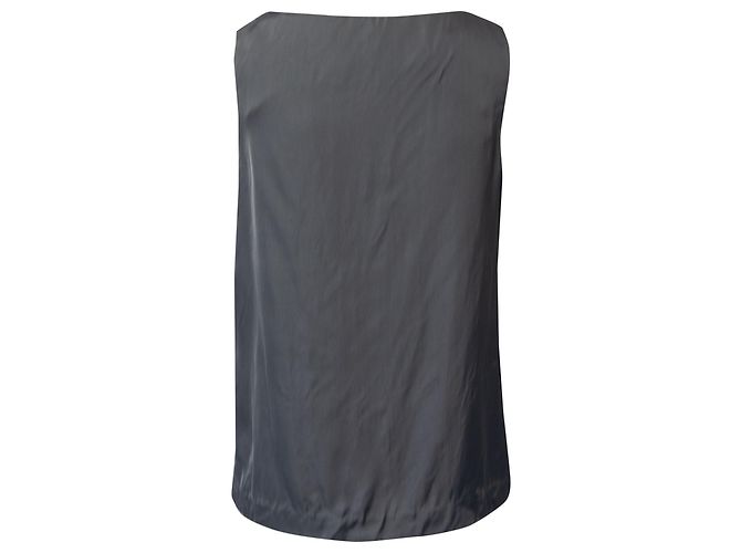 Blusa sin mangas Theory Kana en viscosa gris - vista 2
