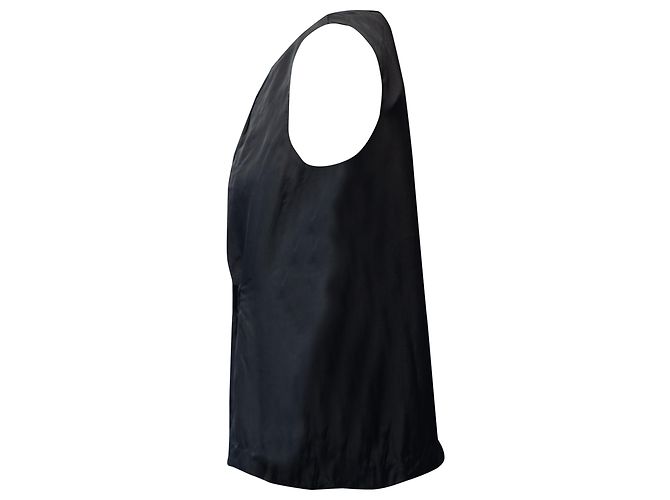 Blusa sin mangas Theory Kana en viscosa gris - vista 3