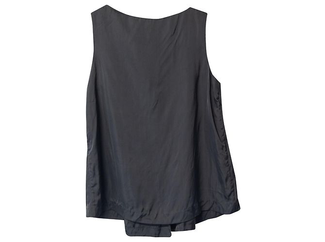 Blusa sin mangas Theory Kana en viscosa gris - vista 5