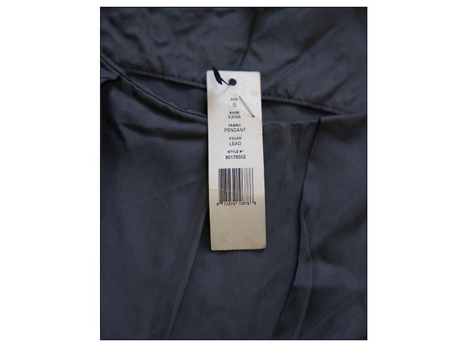 Blusa sin mangas Theory Kana en viscosa gris - vista 8