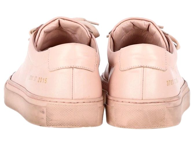 Autre Marque Zapatillas bajas Original Achilles de cuero rosa de Common Projects - vista 2