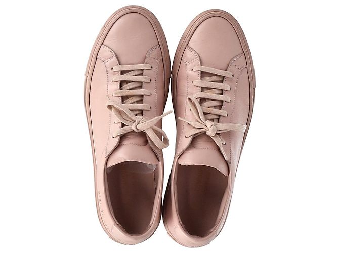 Autre Marque Zapatillas bajas Original Achilles de cuero rosa de Common Projects - vista 4