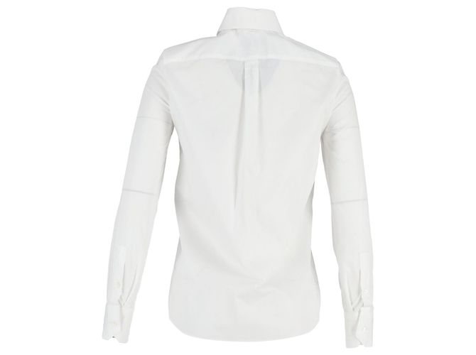 Camisa Valentino Gola Laço em Algodão Branco - vista 3