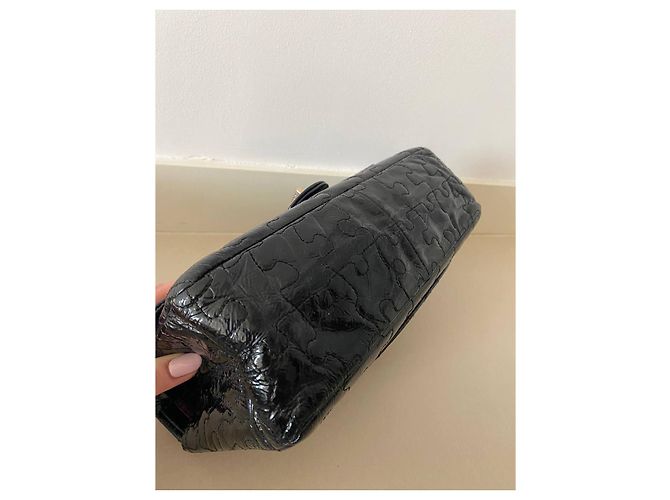 Borsa Chanel Reissue 2.55 Lego in vernice nera Nero - vista 7