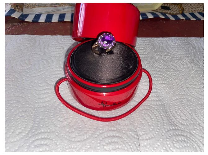 Anello Pomellato Tabù oro rosa argento e ametista - vista 2