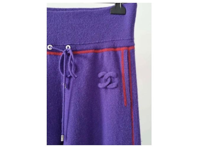 Chanel Conjunto de Caxemira Relaxado Multicor - vista 3