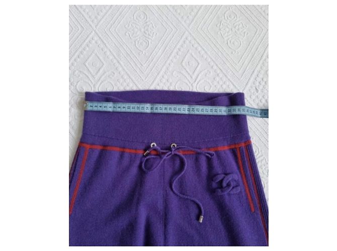 Chanel Conjunto de Caxemira Relaxado Multicor - vista 4
