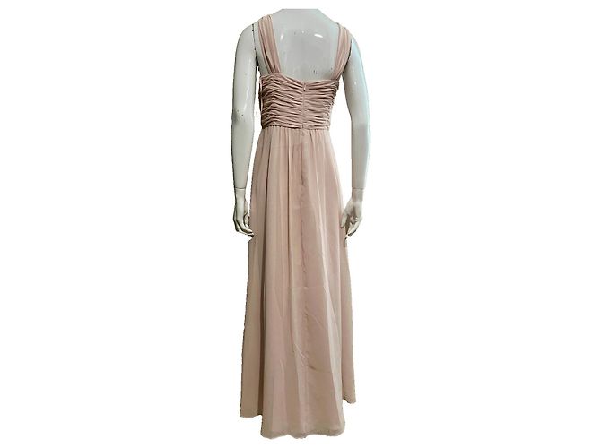 Jenny Packham Weiches rosa Abendkleid mit Kristallverzierung Pink - Ansicht 2