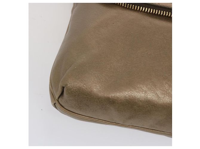 FENDI Borsa A Spalla Pelle Bronzo Auth hk1152 - vista 14