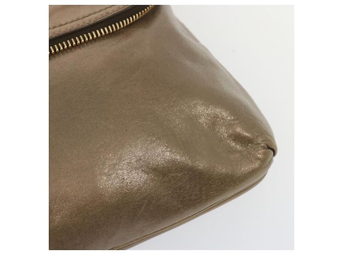 FENDI Borsa A Spalla Pelle Bronzo Auth hk1152 - vista 9