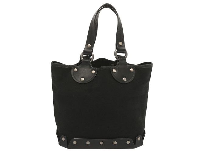 BALLY Borsa a mano Tela Nera Auth hk1147 Nero - vista 13