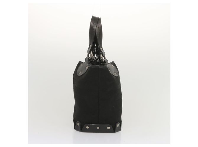 BALLY Borsa a mano Tela Nera Auth hk1147 Nero - vista 3