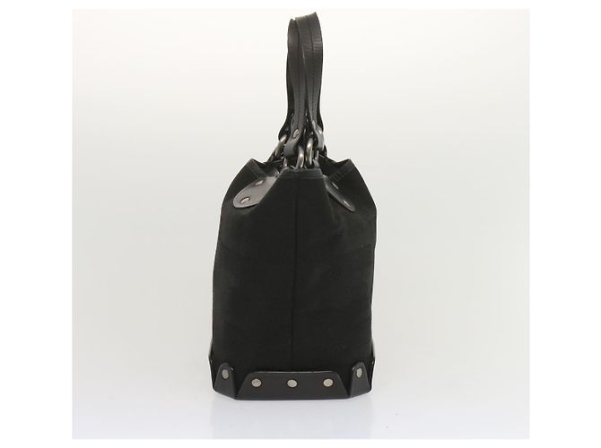 BALLY Borsa a mano Tela Nera Auth hk1147 Nero - vista 4