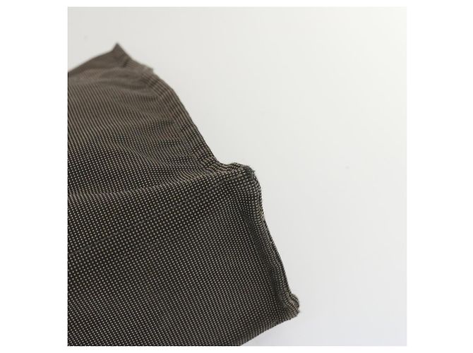 Hermès Sacola HERMES Her Line MM Lona Cinza Auth hk1144 Marrom - vista 15