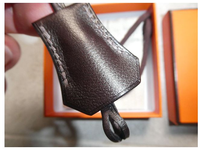 Hermès campanella Hermes nuova marrone scuro - vista 2