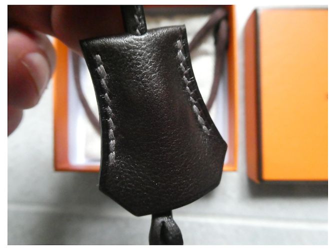 Hermès campanella Hermes nuova marrone scuro - vista 3