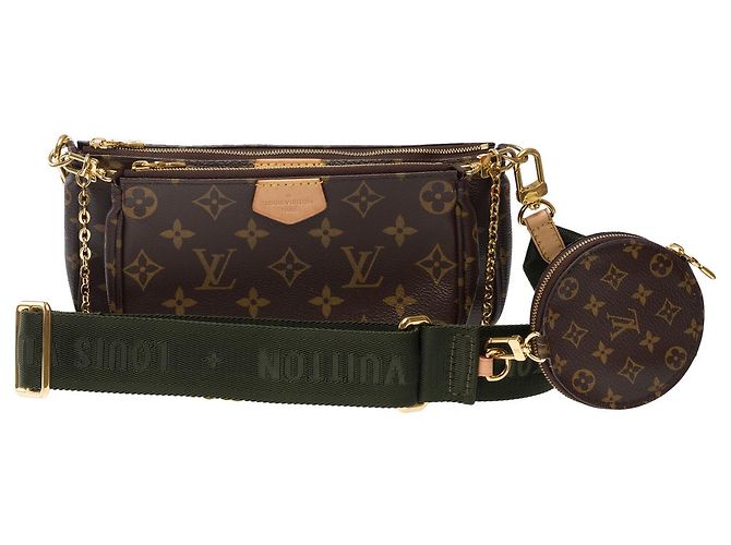 Borsa multi pochette per accessori LOUIS VUITTON in tela marrone - 101775 - vista 2