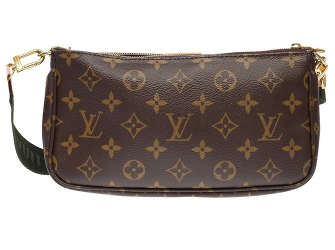 Borsa multi pochette per accessori LOUIS VUITTON in tela marrone - 101775 - vista 3