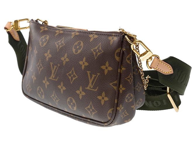 Borsa multi pochette per accessori LOUIS VUITTON in tela marrone - 101775 - vista 5