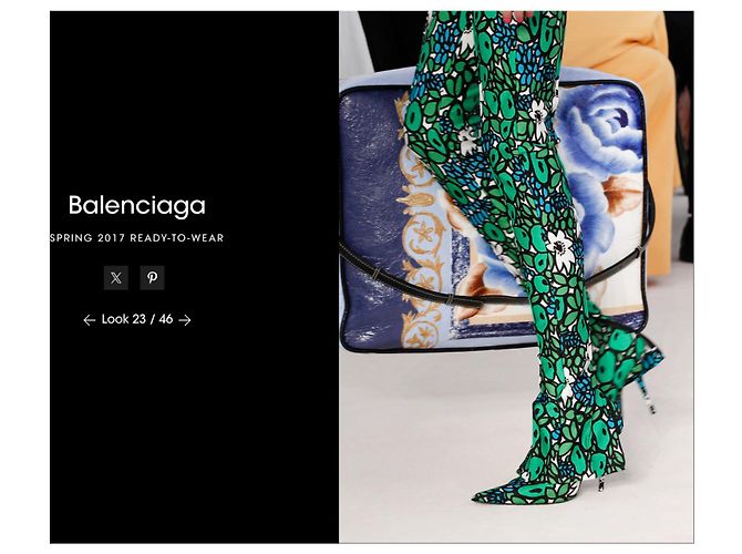 Manta Balenciaga Primavera 2017 XXL Multicor - vista 15