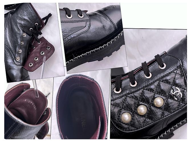 Chanel Stivali da combattimento edizione limitata Nero - vista 12