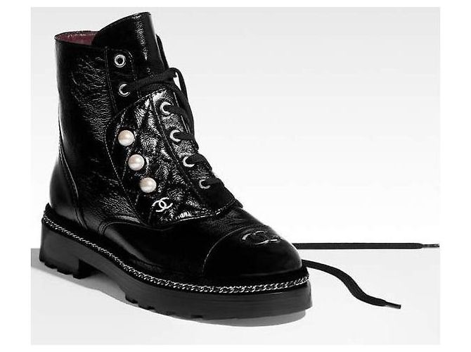 Chanel Stivali da combattimento edizione limitata Nero - vista 2