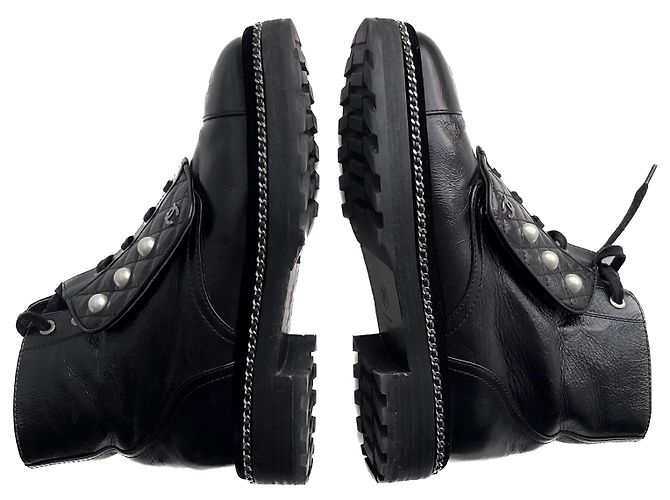 Chanel Stivali da combattimento edizione limitata Nero - vista 3