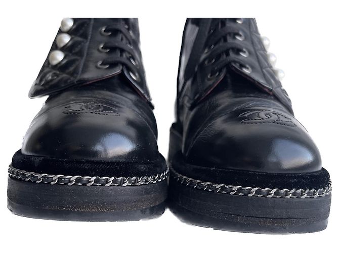 Chanel Stivali da combattimento edizione limitata Nero - vista 7