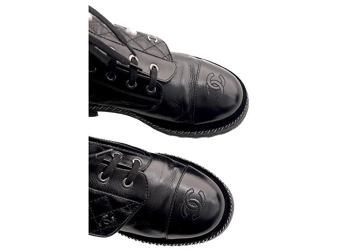 Chanel Stivali da combattimento edizione limitata Nero - vista 8