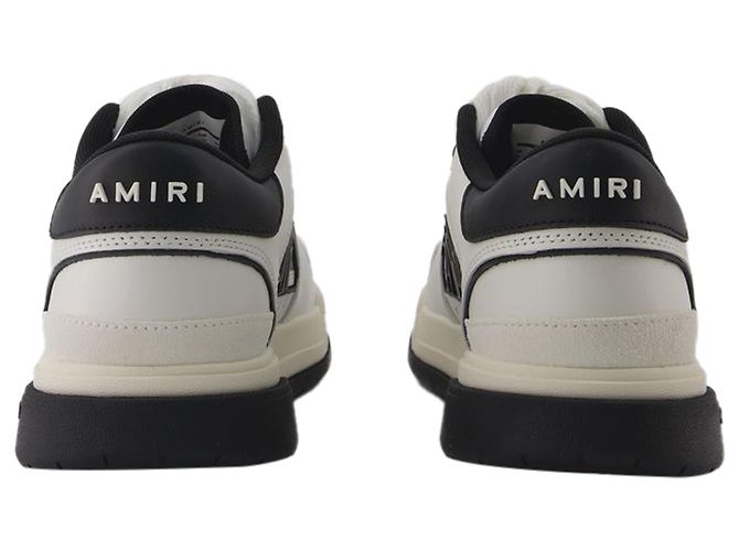 Baskets Basses Classiques - Amiri - Cuir - Blanc/black - vue 3