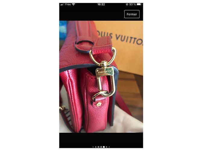 Borsa Louis Vuitton Metis in pelle rossa Rosso - vista 5