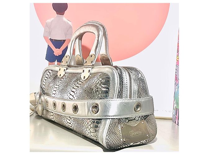 Gucci Ronny Metallic Emboss 2012 Runway Argento - vista 2